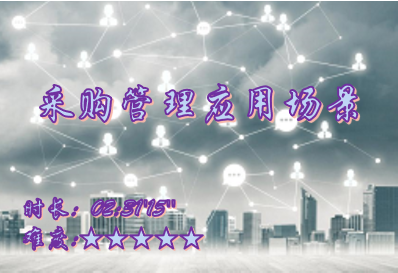 【E9】采购管理应用场景
