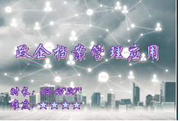 【E9】政企档案管理应用