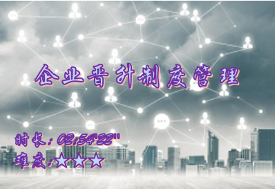 【E9】企业晋升制度管理应用场景培训