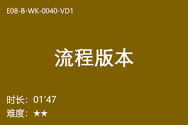【E8】流程版本