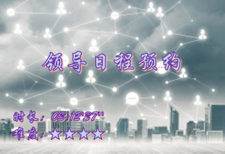 【E9】领导日程预约