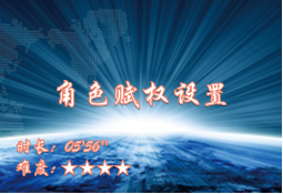 【E9】角色赋权设置